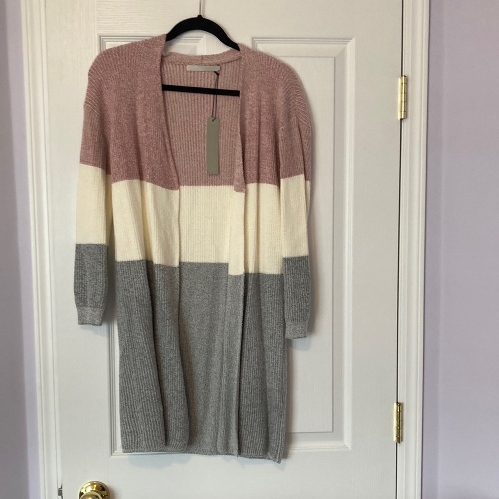 Color Blocked Cardigan